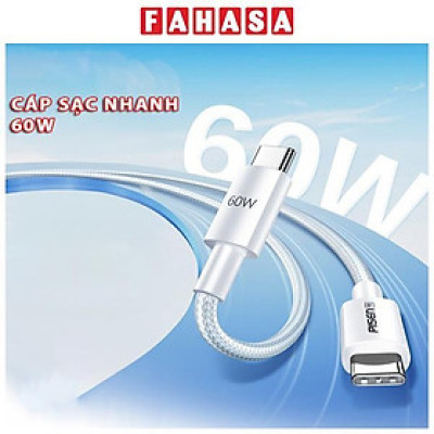 Cáp Sạc iPhone 15 - Linen USB-C 60W 1 m - Pisen LH-CC-PD01-1000