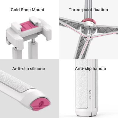 Ulanzi MT-44 - Tripod Mini Cho Máy Ảnh, Điện Thoại, Tải Trọng 1.5 Kg, Chiều Cao Tối Đa 109cm- Hàng chính hãng