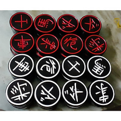 Bộ quân cờ sừng trâu Cao cấp 3,7 x 1,2 cm