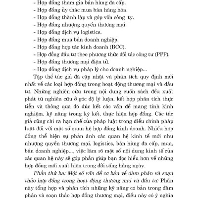 Pháp Luật Về Hợp Đồng Trong Thương Mại Và Đầu Tư - Những Vấn Đề Pháp Lý Cơ Bản (Sách chuyên khảo)