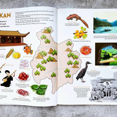 Đất nước gấm hoa - Atlas Việt Nam -  Sách kỉ niệm 65 năm NXB Kim Đồng