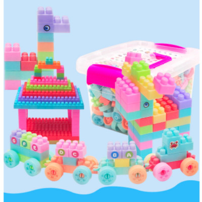Bộ đồ chơi lắp ghép xếp hình giúp phát triển trí tuệ bằng nhựa cho bé, bộ đồ chơi thông minh 206776