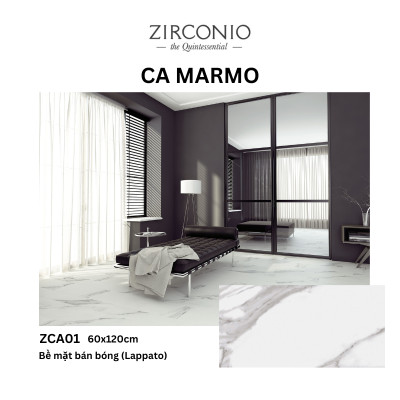 Gạch NIRO GRANITE - ZIRCONIO ZCA01 CA MARMO - 60x120cm - 2 viên/thùng(1.44m2)
