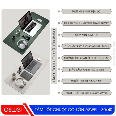 Miếng Lót Chuột ASWEI Cao Cấp - Hàng Chính Hãng