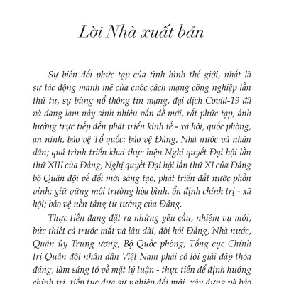 Bảo Vệ Nền Tảng Tư Tưởng Của Đảng Tiếng Gọi Từ Trái Tim, Mệnh Lệnh Của Cuộc Sống