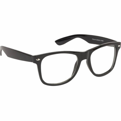 Kính xinh, Kính giả cận, Gọng kính cận Mắt vuông nhựa Đen basic + Tặng Tuavit  Kính xinh mini 