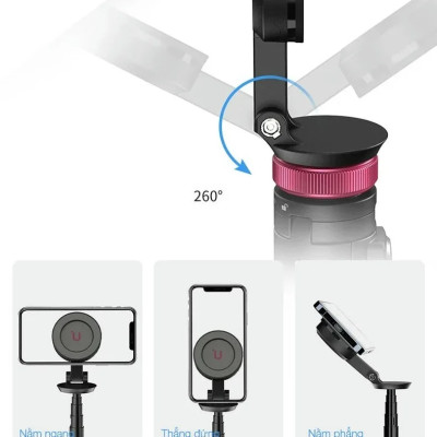 Ulanzi MT-84 - Tripod Đa Năng Cho Điện Thoại Có MagSafe, Bluetooth Remote, Xoay 360 Độ Cho Điện Thoại - Hàng chính hãng