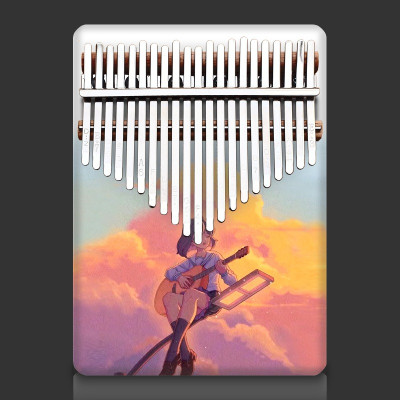 Đàn Kalimba 17 Phím - Đàn Kalimba Thumbs Piano Sử Dụng Ngón Tay | Tặng kèm búa chỉnh, khăn lau, dán nốt phím