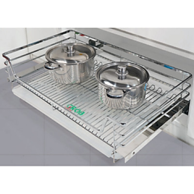 Kệ Đựng Xoong Nồi Inox Nan Dẹt Grob - Hàng Chính Hãng