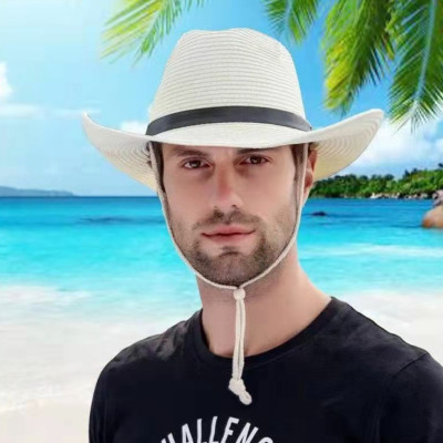 Nón cao bồi nam Mũ cao bồi nữ đi biển rộng vành chống nắng UV  thoáng mát gấp gọn Panama thời trang Korea dona22032001