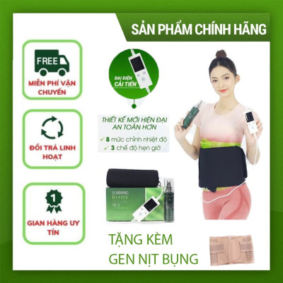 Bộ Ủ Nóng Tan Mỡ SLIMMING BODY 2  Đánh Bay Mỡ Bụng, Đùi Hiệu Quả - Bản cải tiến 2021 Chức năng hẹn giờ tắt.