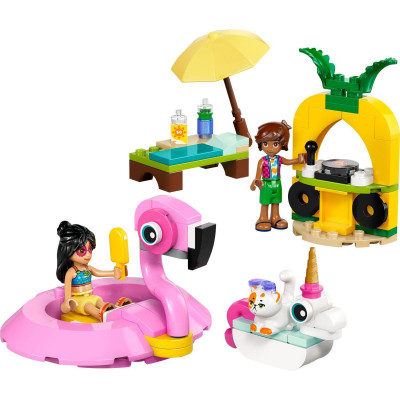 Đồ Chơi Lắp Ráp Bữa Tiệc Hồ Bơi Của Kỳ Lân Và Hồng Hạc - Lego Friends 42658 (99 Mảnh Ghép)