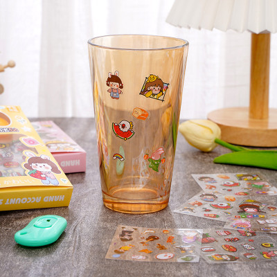 Hộp sticker 8 tấm trong suốt kèm dao tiện ích