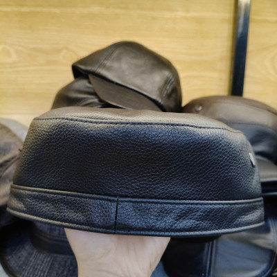 Mũ lưỡi trai nam da bò cao cấp BHY2069 Nón da nam lưỡi ngắn, dễ điều chỉnh