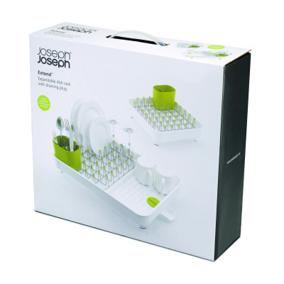 Joseph Joseph - Kệ để chén đĩa cao cấp Extend Expandable Dish Drainer White 850710