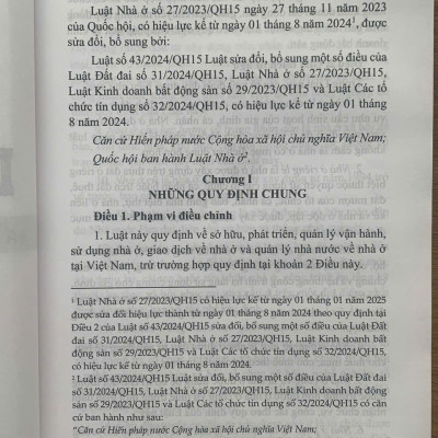 Luật Nhà ở và văn bản hướng dẫn thi hành