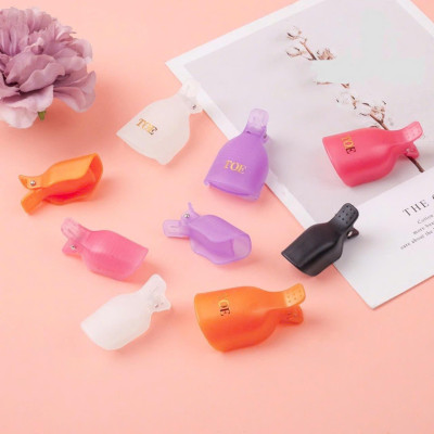 Kẹp Ủ Chân Chống Lem Set 5 Cái Tiện Lợi, Nhựa Bền Chắc, Kích Thước 3.5cm, Kẹp Ủ Móng Chân Làm Mềm Sơn Gel, Thay Thế Giấy Bạc, Làm Nail Nữ