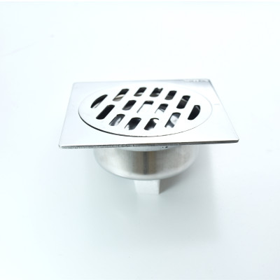 Phễu thoát sàn ngăn mùi inox 304 cao cấp chống gỉ vượt trội mặt gương Hiwin FD-6322 mặt 120x120