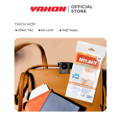 Combo Bao Quần Đùi Miễn Giặt Tiện Lợi Body-Mate Nữ, 3 Cái/Bao