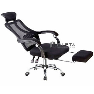 Ghế văn phòng có gác chân nằm ngủ trưa màu đen CR4309-M Nội thất Capta