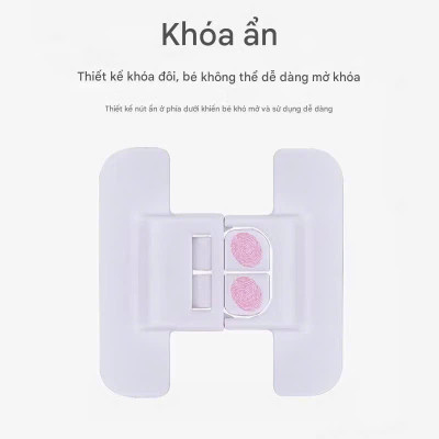2 Chốt Cánh Tủ , Khóa Tủ Lạnh, Cánh Tủ Ngăn Kéo, Giữ An Toàn, Chắc Chắn, Nhỏ Gọn Tiện Dụng Gia Đình- TakyHome 3108set2