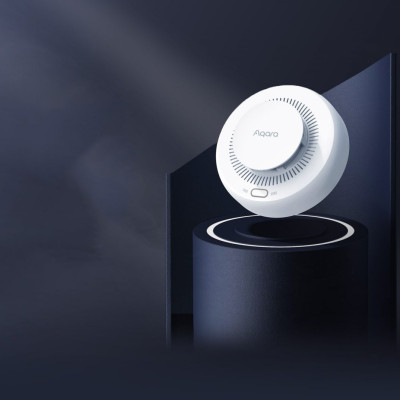 Cảm biến khói Aqara sử dụng độc lập hoặc kết nối bộ trung tâm, App Mi Home/Aqara Home, tích hợp Apple Homekit