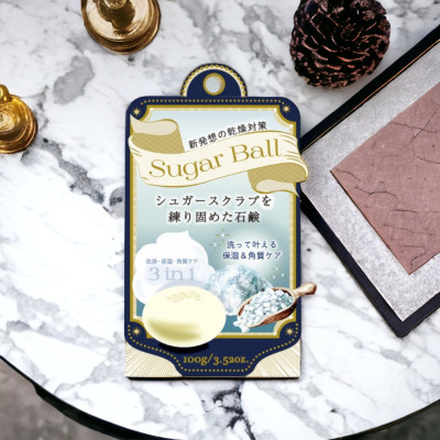 Xà Phòng Tắm Tẩy Tế Bào Chết Toàn Thân Chiết Xuất Đường Pelican Sugar Ball (100 G)