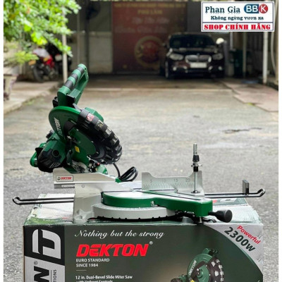 Máy cắt nhôm TRƯỢT  DEKTON 305mm chạy dây CUROA công suất 2300W