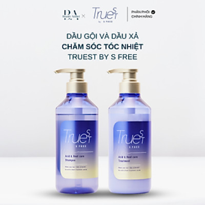 Dầu gội và dầu xả chăm sóc tóc nhiệt TRUEST BY S FREE Acid&Heat Care