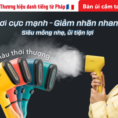 [SẢN PHẨM MỚI] Bàn ủi hơi nước cầm tay Tefal Pure Pop - [Hàng chính hãng]