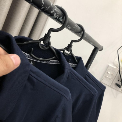 Áo Thun Có Cổ Cá Sấu 4 Chiều Xanh Đen