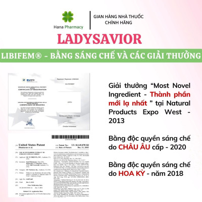 [Nhập khẩu châu Âu] Viên uống tăng cường nội tiết tố nữ LadySavior giảm bốc hỏa, nám sạm da, khô da, tăng cường sinh lý.