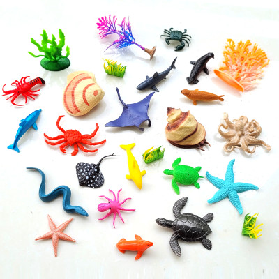 Bộ đồ chơi Sinh Vật Biển 26 chi tiết cho bé 3 tuổi làm giáo cụ học tập