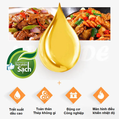 Máy ép dầu thực vật NÓNG LẠNH công nghiệp, dùng trong gia đình, nhà hàng, khách sạn thương hiệu Mỹ cao cấp Septree S9S - Hàng nhập khẩu