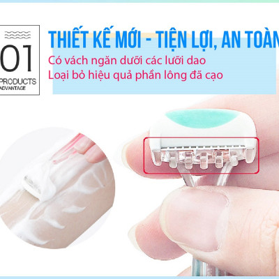 Set 2 dao cạo Thân Nhựa Kai Bikini Line Razor 4901331011641