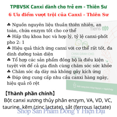 TPBVSK Canxi dành cho trẻ em - Thiên Sư