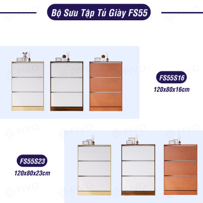 Tủ Giày Gỗ Cánh Lật Thông Minh FIVO FS55 Gỗ Chống Ẩm, Tiết Kiệm Không Gian, Sức Chứa Lớn, Dễ Dàng Lắp Đặt