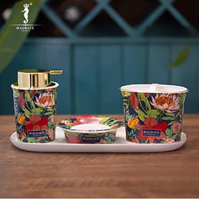 Set 4 món dụng cụ nhà tắm Magrace Paris Hàng chính hãng
