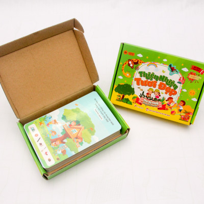 Bộ thẻ trò chơi kỹ năng - Thiên nhiên tươi đẹp (100 trò chơi phát triển trí não đa dạng chủ đề cho bé)