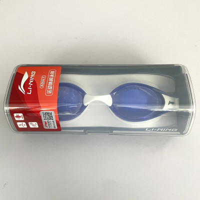 Kính bơi người lớn LI-NING chống sương mù - Xanh Trắng - Hàng chính hãng