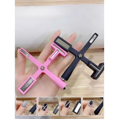 Nam Châm Mắt Mèo 5in1 Hình Chữ Thập Làm Nail, Nam Châm 5 Trong 1 Tạo Nhiều Hiệu Ứng Mắt Mèo Độc Đáo Cho Thợ Làm Nail