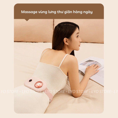 ￼Đai Chườm Nóng Massage Bụng KAW 6 Chế Độ Màn LED Thông Minh, Giảm Đau Bụng Kinh Nhanh Chóng, Làm Ấm Vùng Bụng Vùng Lưng