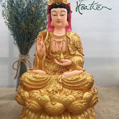 Tượng Phật Bà Quan Âm ngồi 37cm