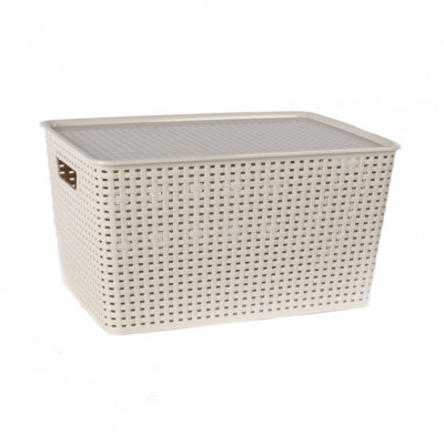 Combo 3 giỏ Hàn Quốc có nắp đậy Song Long cỡ nhỏ (29 x 20 x 13)- màu ngẫu nghiên