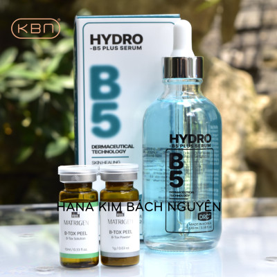 Combo Peel Da B-tox Peel 2 Màu + B5 Plus Phục Hồi, Tái Tạo Da Sau Peel (Hàng Chính Hãng)