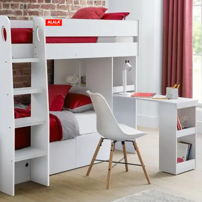 Giường tầng cho Bé ALALA/ Miễn phí vận chuyển và lắp đặt/ Đổi trả 30 ngày/ Sản phẩm được bảo hành 5 năm từ thương hiệu ALALA/ Chịu lực 700kg