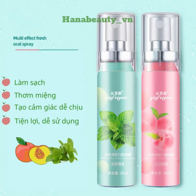 2 Chai Xịt Thơm Miệng Hương Bạc Hà , Hơi Thở Tươi Mát: Diệt Khuẩn Cho Nam Nữ, Hương Quyến Rũ, ĐỒ TRANG TRÍ NHÀ CỬA