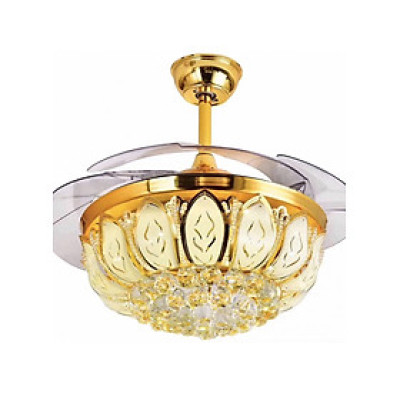 Quạt trần trang trí, cánh cụp cánh xòe, có điều khiển từ xa