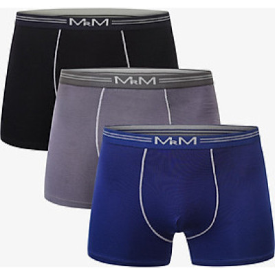 Combo 3 quần sịp nam quần lót nam Boxer Cao Cấp MRM FASHION (Đen,Xanh,Ghi Đ)