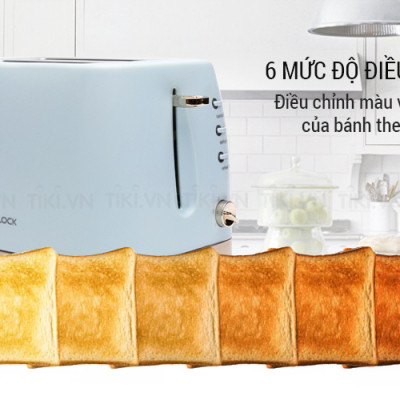 Máy Nướng Bánh Mì Lock& Lock EJB221BLU (730 - 870 W) - Hàng chính hãng